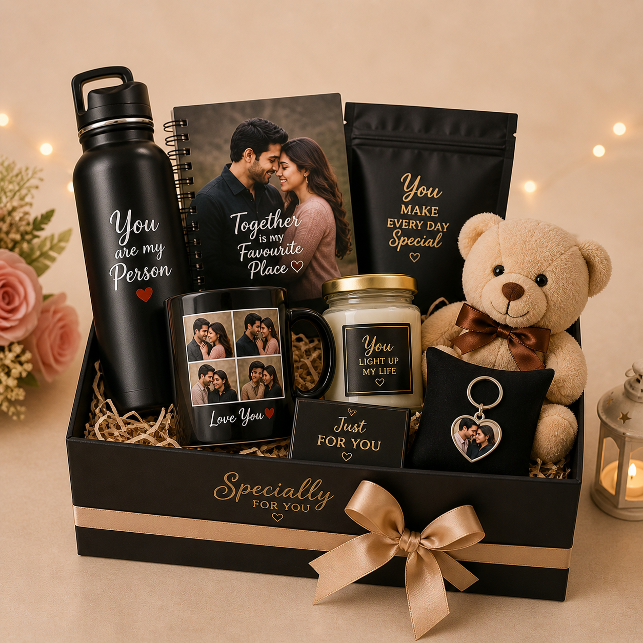 Personalized Gift Hamper Box | Custom Photo & Name Gift Set